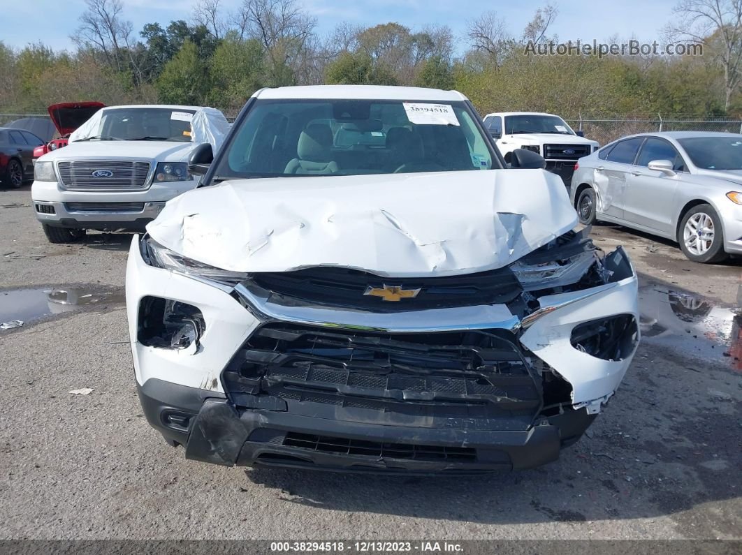 2021 Chevrolet Trailblazer Fwd Ls White vin: KL79MMS23MB131447