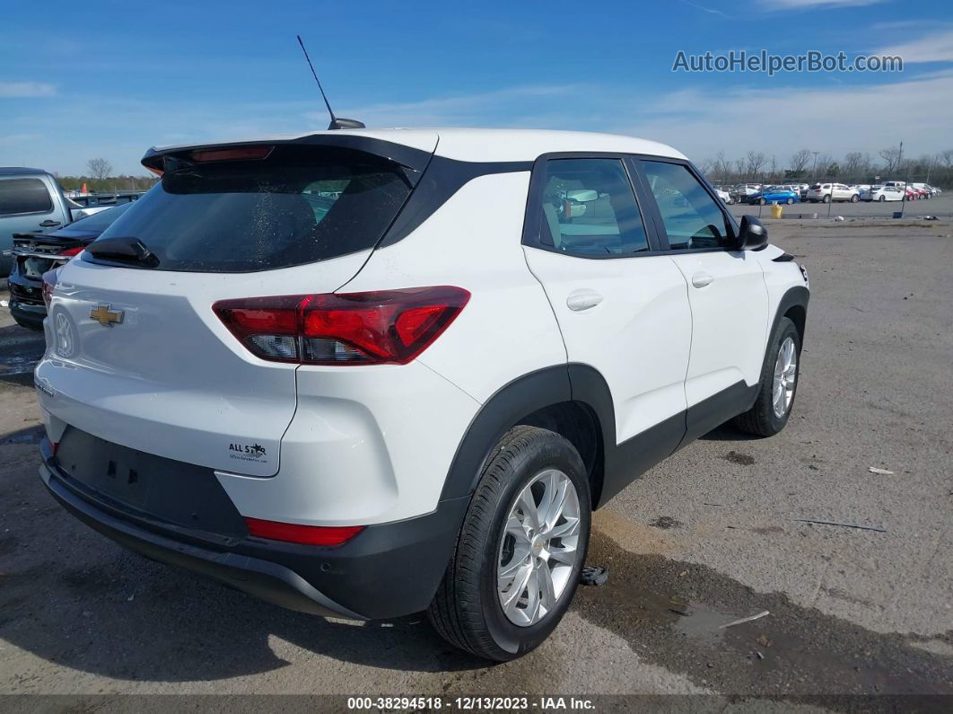 2021 Chevrolet Trailblazer Fwd Ls White vin: KL79MMS23MB131447