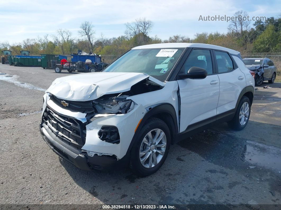 2021 Chevrolet Trailblazer Fwd Ls White vin: KL79MMS23MB131447