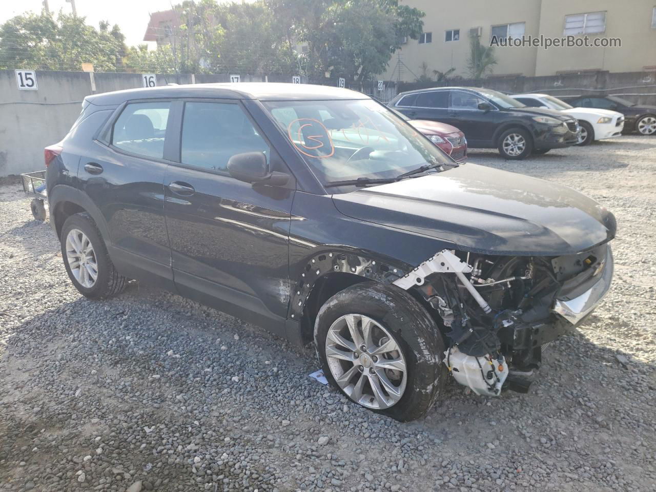 2021 Chevrolet Trailblazer Ls Black vin: KL79MMS25MB095437