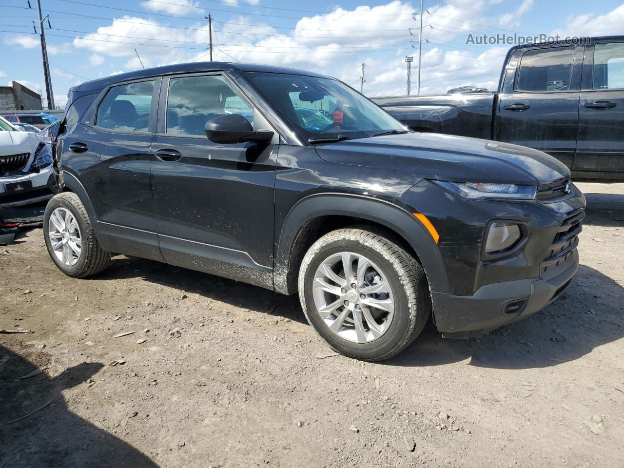 2021 Chevrolet Trailblazer Ls Черный vin: KL79MMS25MB118716