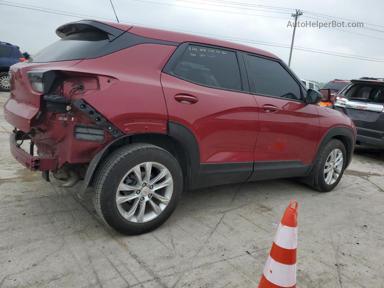 2021 Chevrolet Trailblazer Ls Темно-бордовый vin: KL79MMS26MB009312