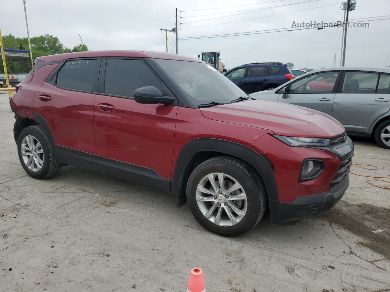 2021 Chevrolet Trailblazer Ls Maroon vin: KL79MMS26MB009312