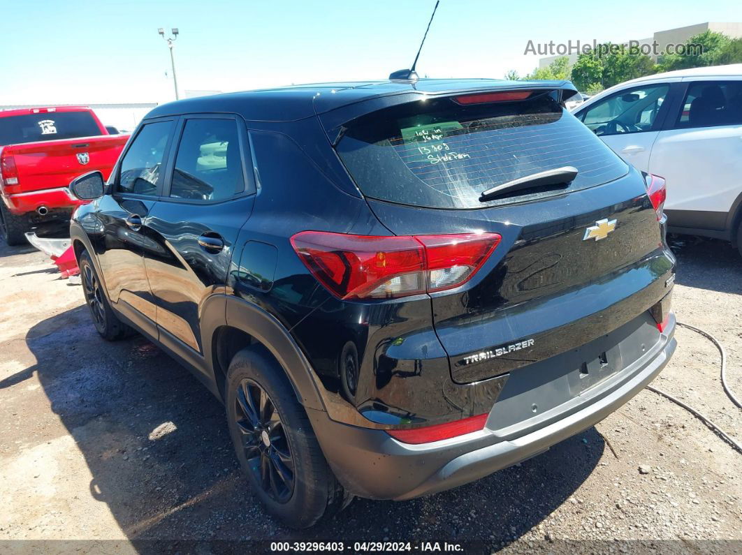 2021 Chevrolet Trailblazer Fwd Ls Black vin: KL79MMS26MB019757