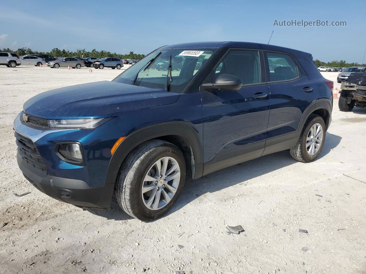 2021 Chevrolet Trailblazer Ls Синий vin: KL79MMS26MB075780