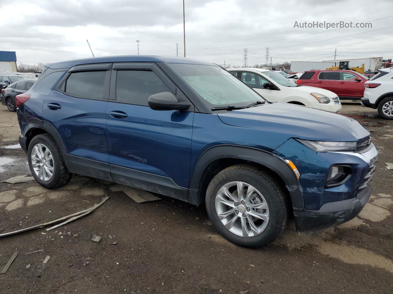 2021 Chevrolet Trailblazer Ls Синий vin: KL79MMS26MB133015