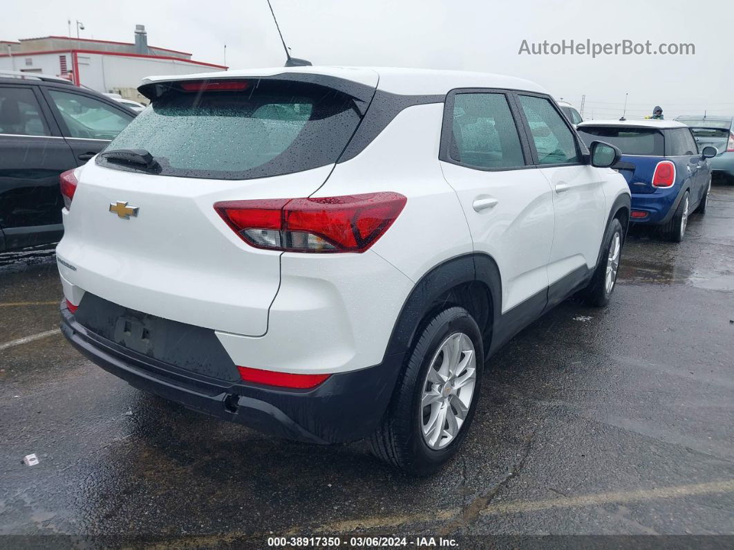 2021 Chevrolet Trailblazer Fwd Ls White vin: KL79MMS26MB163387