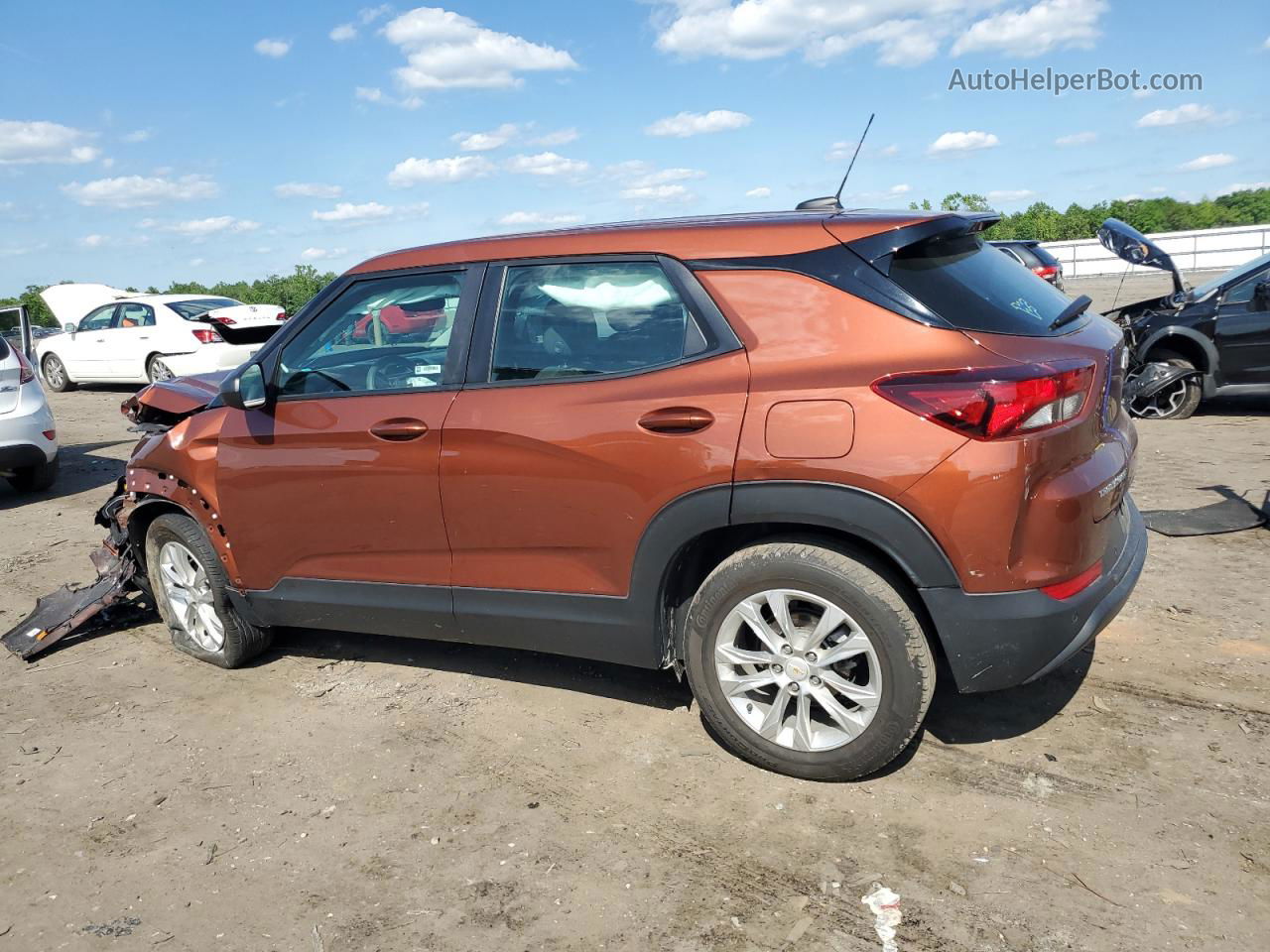 2021 Chevrolet Trailblazer Ls Оранжевый vin: KL79MMS27MB149028