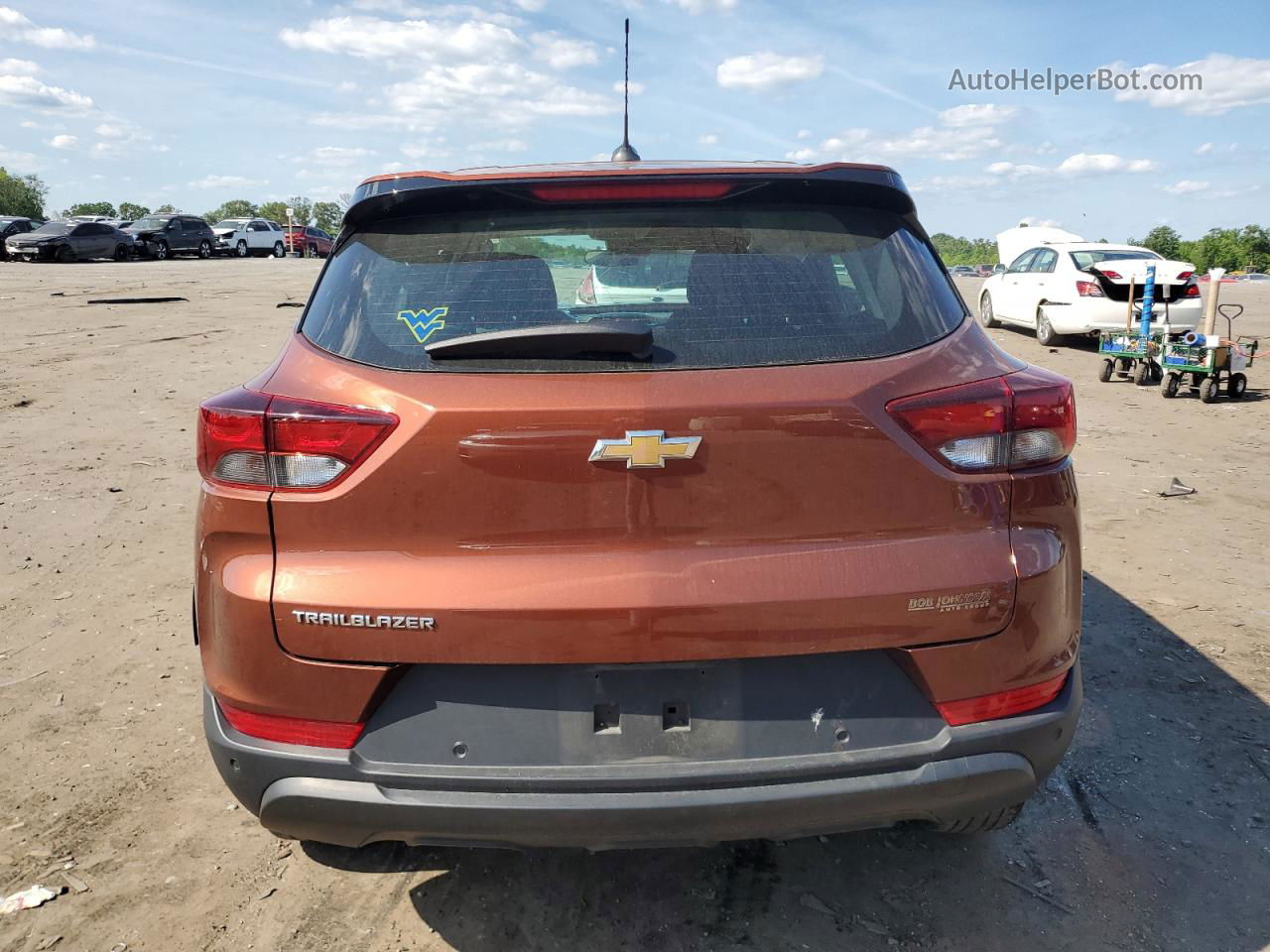 2021 Chevrolet Trailblazer Ls Orange vin: KL79MMS27MB149028