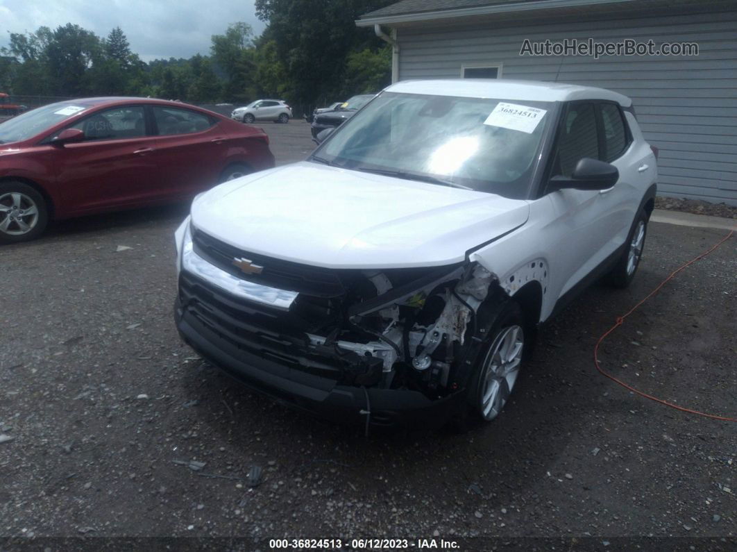 2021 Chevrolet Trailblazer Ls White vin: KL79MMS27MB175189