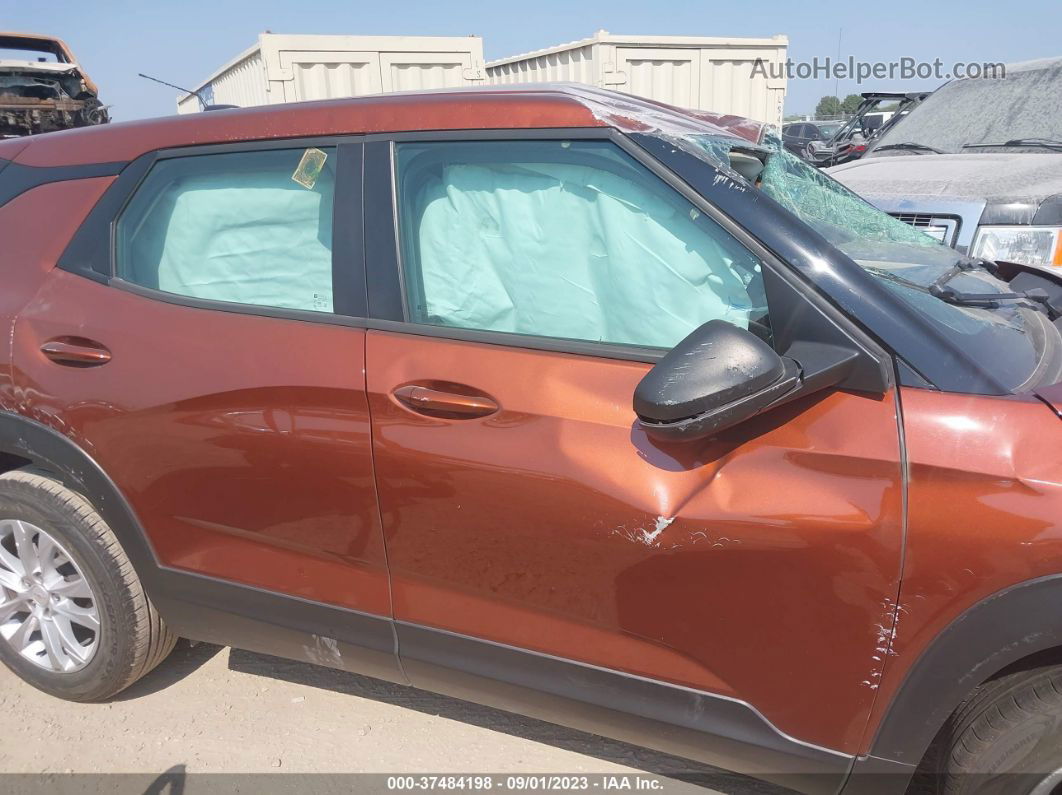 2021 Chevrolet Trailblazer Fwd Ls Orange vin: KL79MMS28MB016150