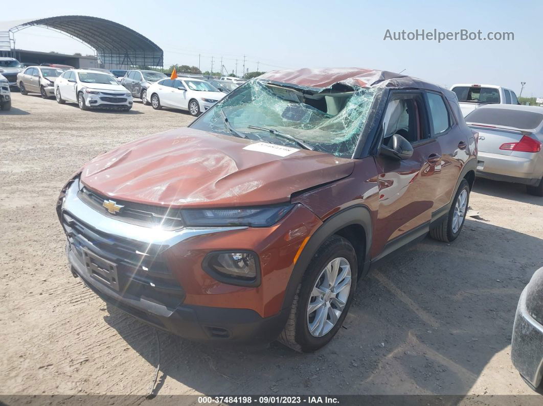 2021 Chevrolet Trailblazer Fwd Ls Orange vin: KL79MMS28MB016150