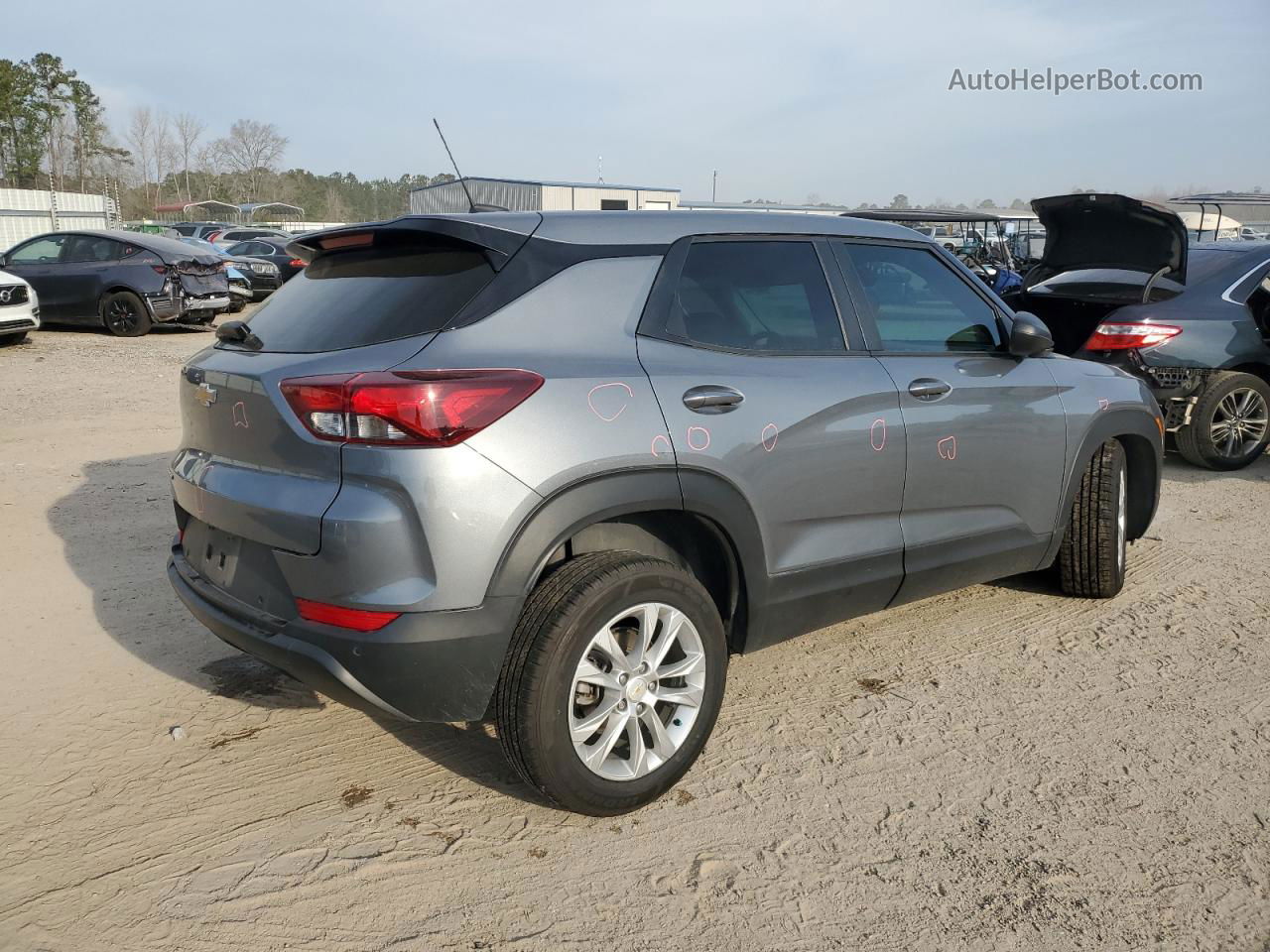 2021 Chevrolet Trailblazer Ls Gray vin: KL79MMS28MB095822