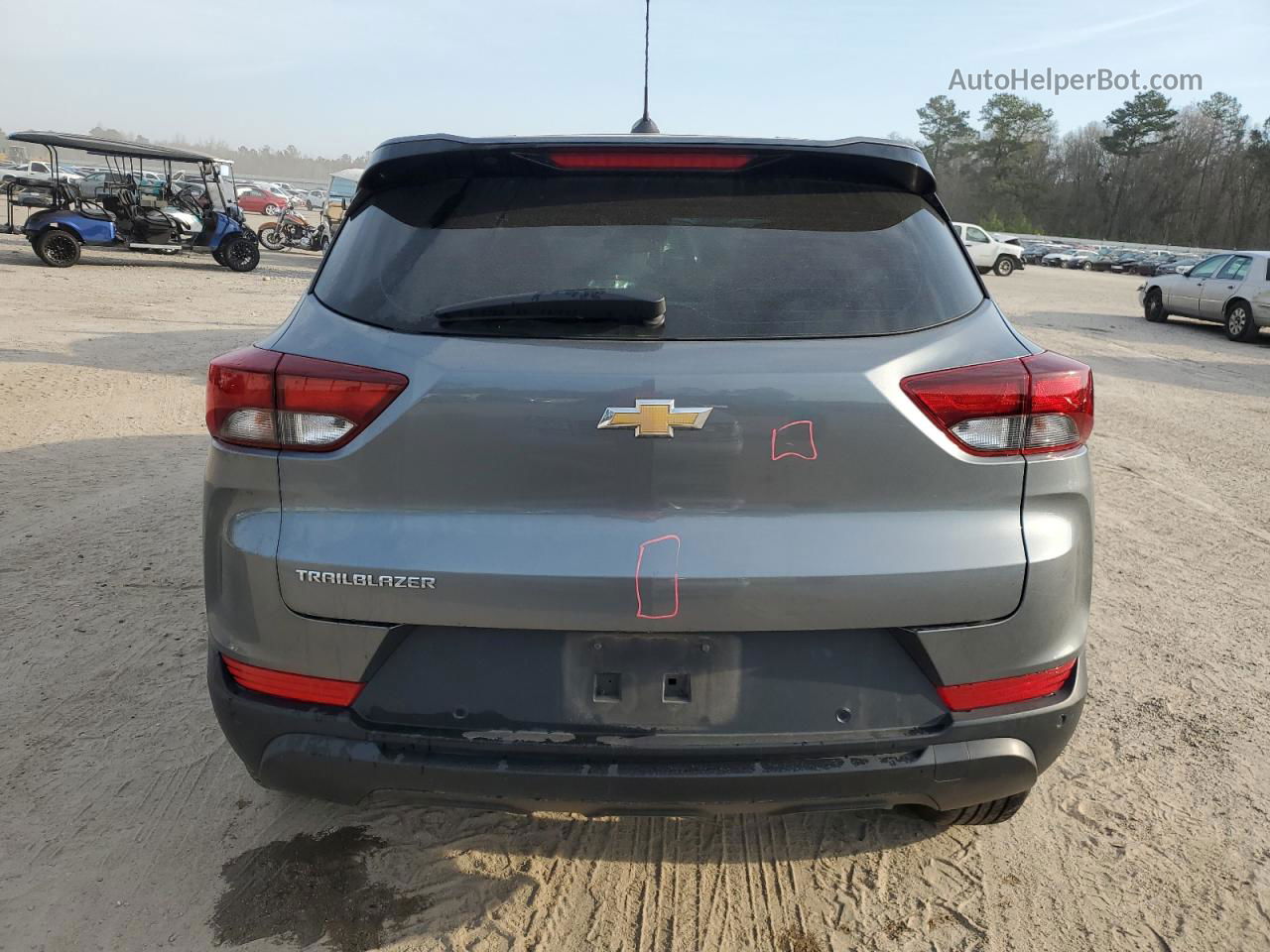 2021 Chevrolet Trailblazer Ls Gray vin: KL79MMS28MB095822