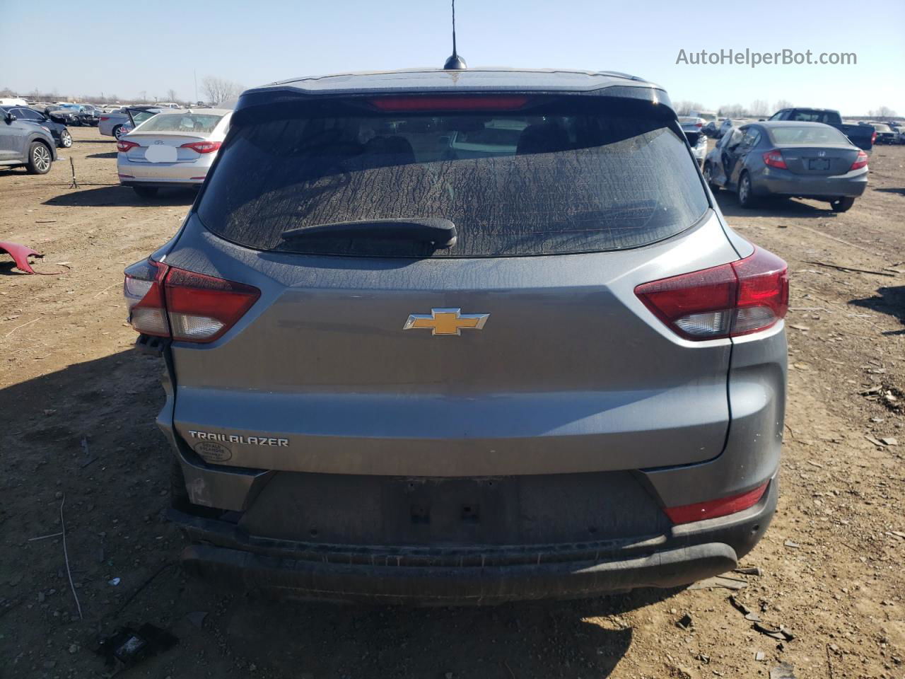 2021 Chevrolet Trailblazer Ls Gray vin: KL79MMS28MB114319