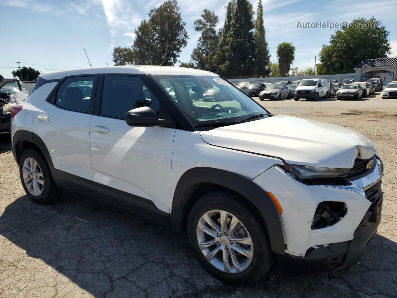 2021 Chevrolet Trailblazer Ls White vin: KL79MMS28MB172978