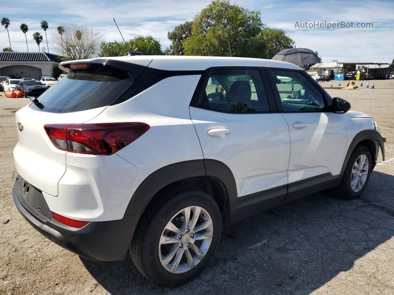 2021 Chevrolet Trailblazer Ls White vin: KL79MMS28MB172978