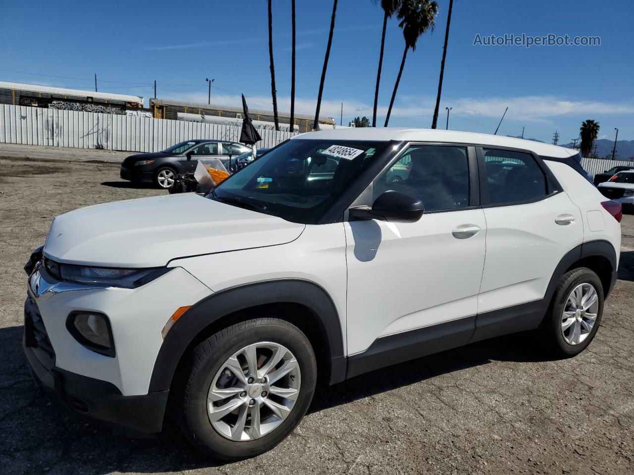 2021 Chevrolet Trailblazer Ls White vin: KL79MMS28MB172978