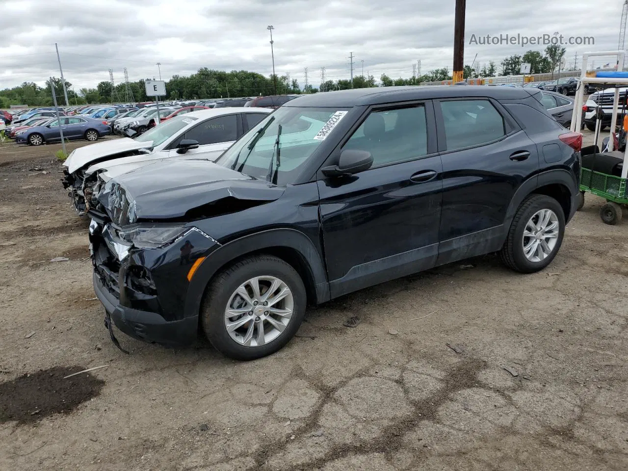 2021 Chevrolet Trailblazer Ls Black vin: KL79MMS29MB047844