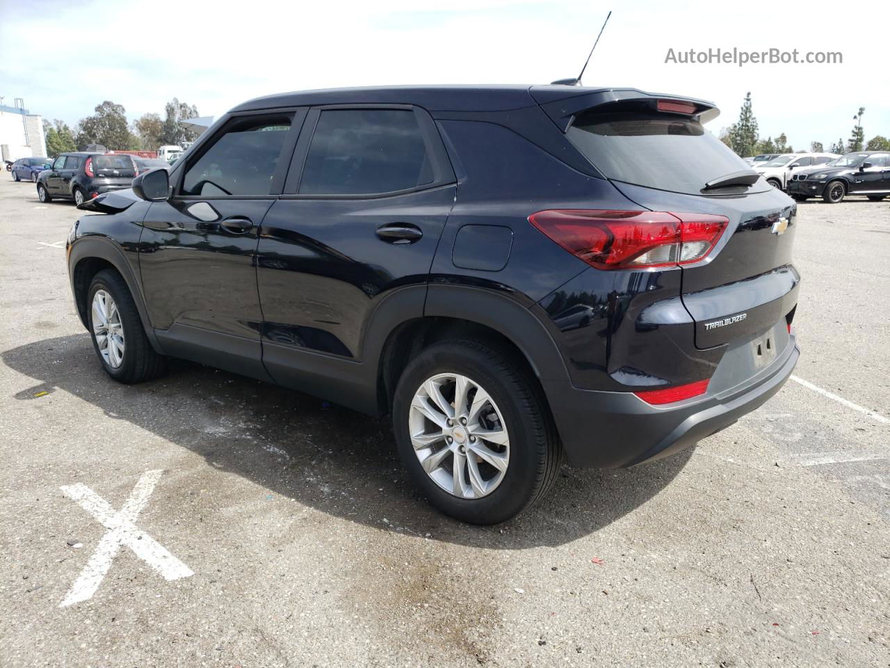 2021 Chevrolet Trailblazer Ls Black vin: KL79MMS29MB071271