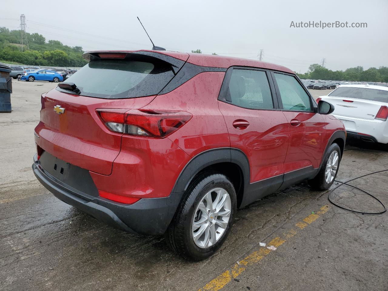 2021 Chevrolet Trailblazer Ls Red vin: KL79MMS2XMB006087