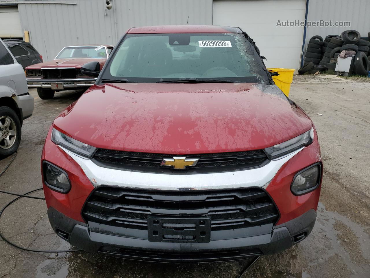 2021 Chevrolet Trailblazer Ls Red vin: KL79MMS2XMB006087