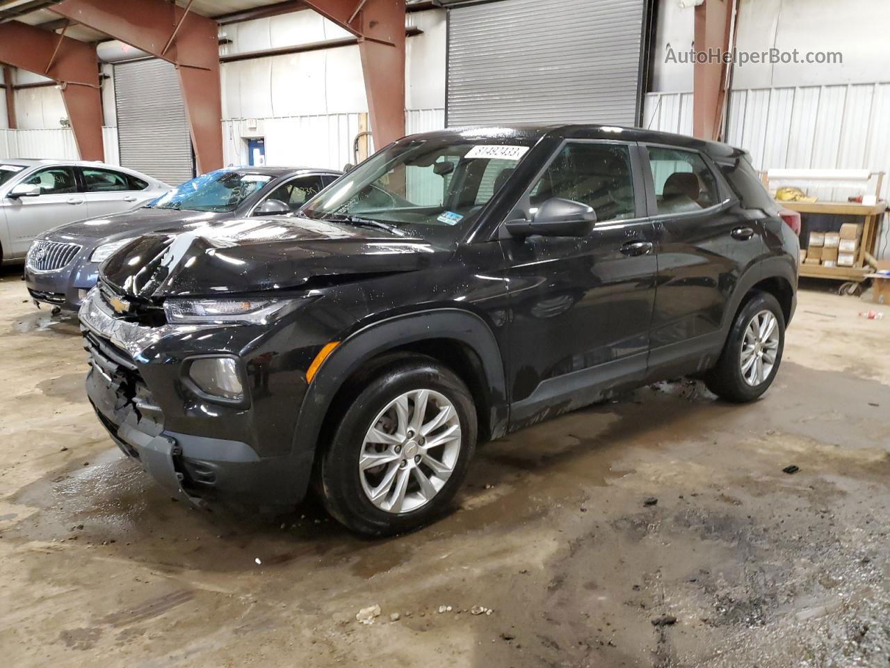 2021 Chevrolet Trailblazer Ls Black vin: KL79MMS2XMB013668