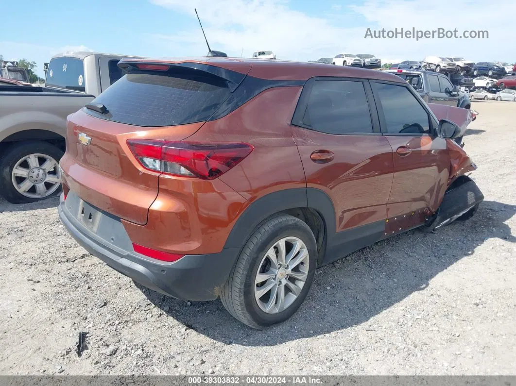 2021 Chevrolet Trailblazer Fwd Ls Orange vin: KL79MMS2XMB086488