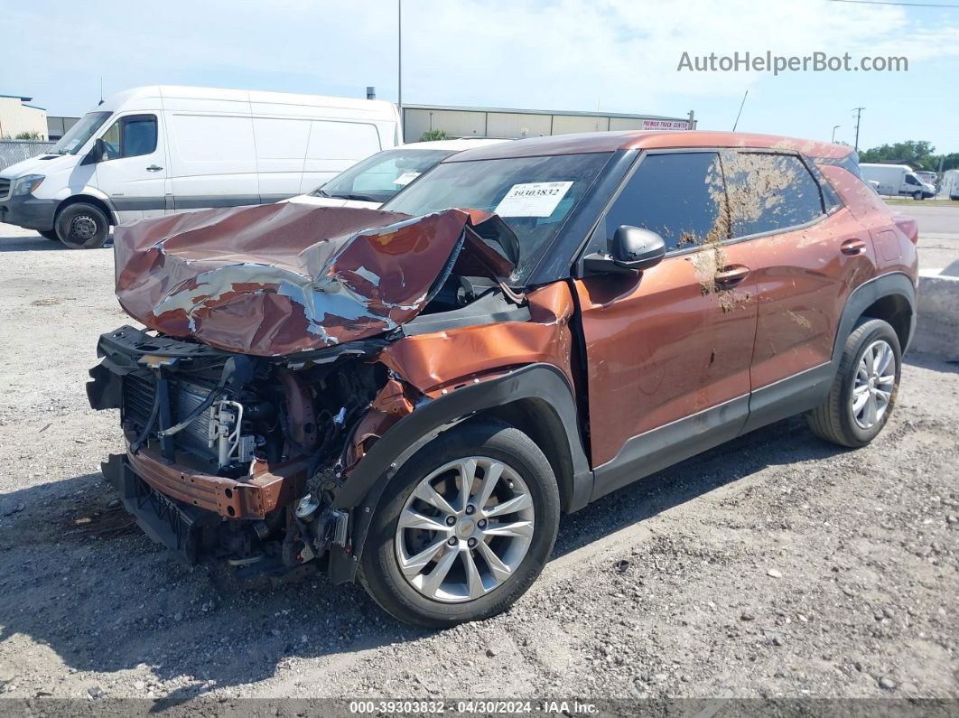 2021 Chevrolet Trailblazer Fwd Ls Orange vin: KL79MMS2XMB086488