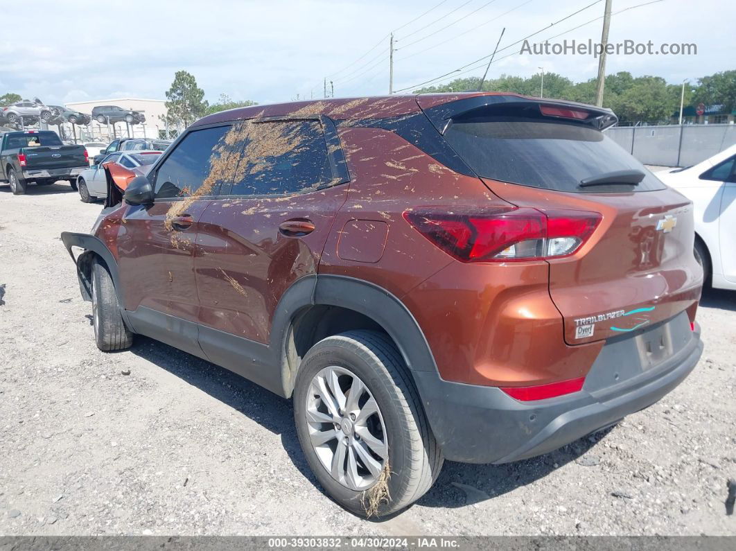 2021 Chevrolet Trailblazer Fwd Ls Orange vin: KL79MMS2XMB086488