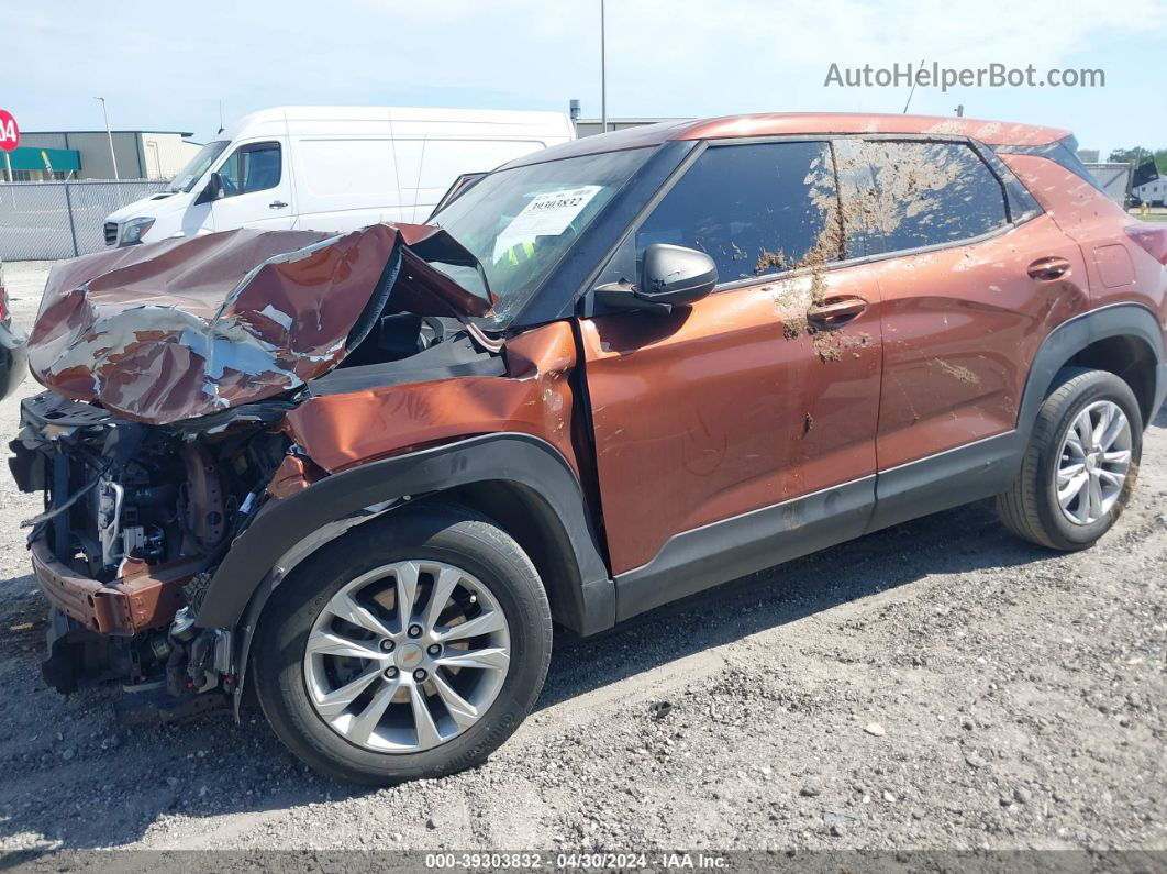 2021 Chevrolet Trailblazer Fwd Ls Orange vin: KL79MMS2XMB086488