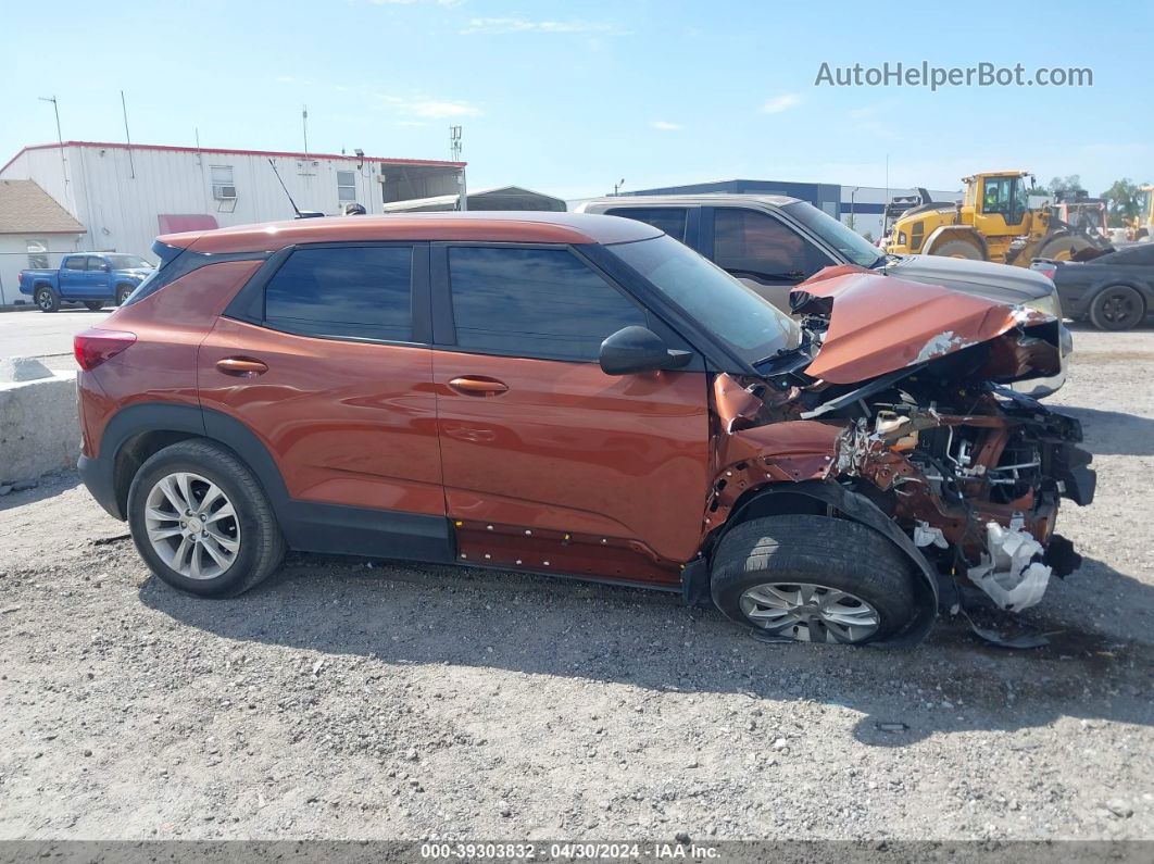 2021 Chevrolet Trailblazer Fwd Ls Orange vin: KL79MMS2XMB086488