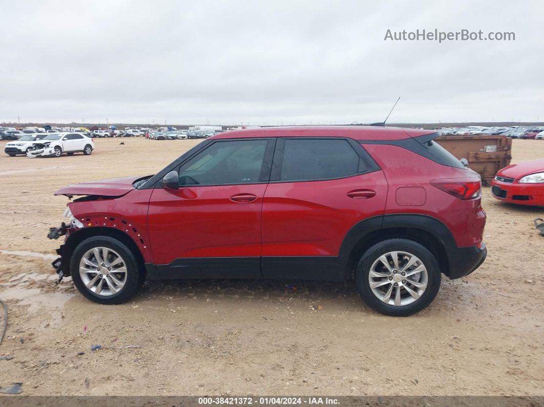 2021 Chevrolet Trailblazer Fwd Ls Burgundy vin: KL79MMS2XMB088886