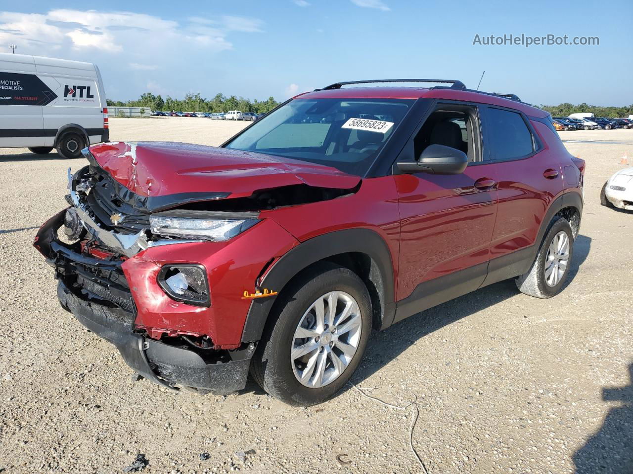 2021 Chevrolet Trailblazer Ls Бордовый vin: KL79MMS2XMB141120