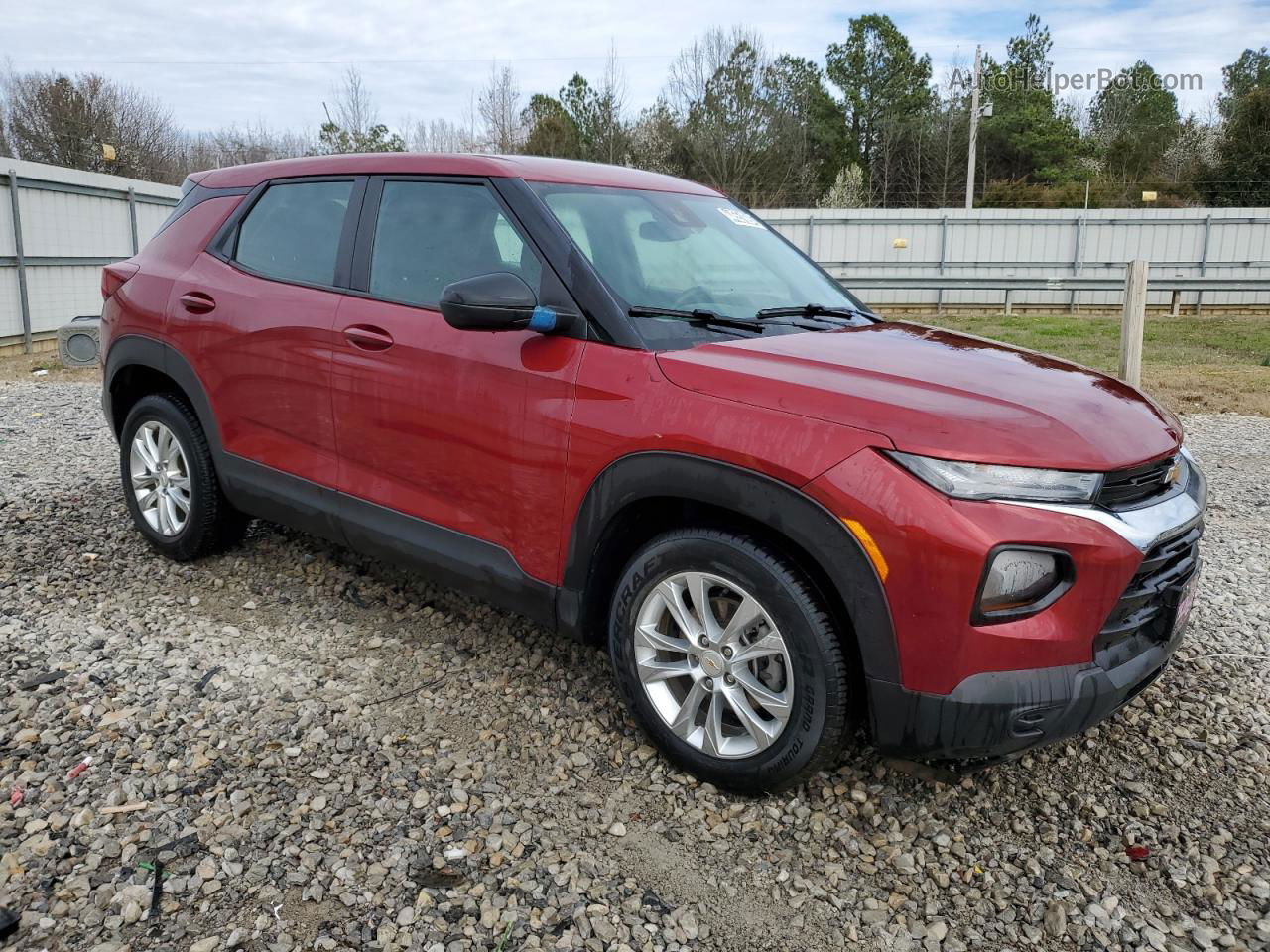 2021 Chevrolet Trailblazer Ls Red vin: KL79MMS2XMB141540