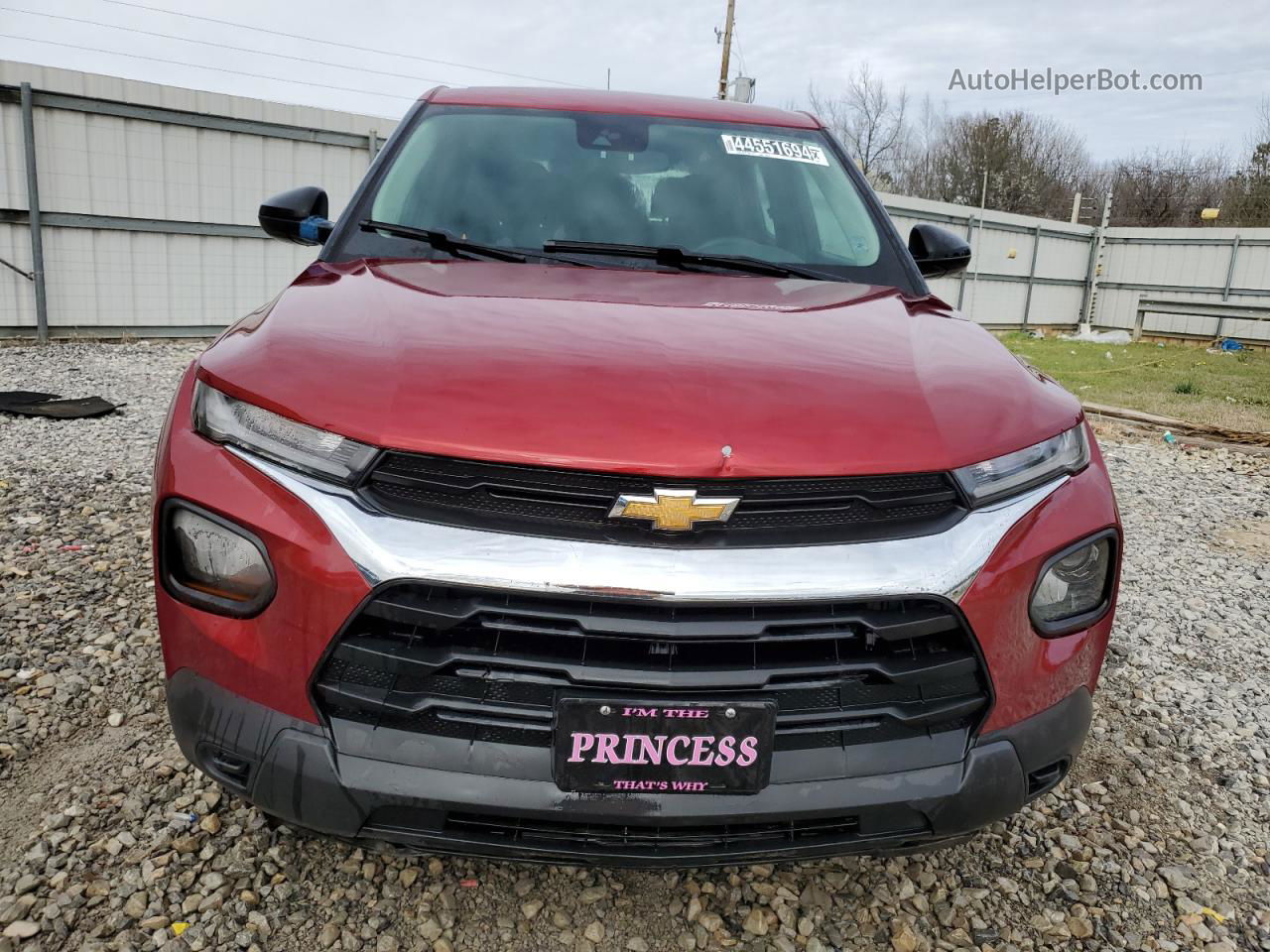 2021 Chevrolet Trailblazer Ls Red vin: KL79MMS2XMB141540