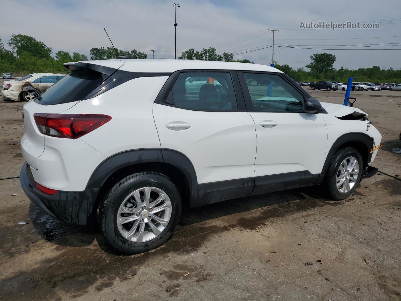 2021 Chevrolet Trailblazer Ls White vin: KL79MMS2XMB164011