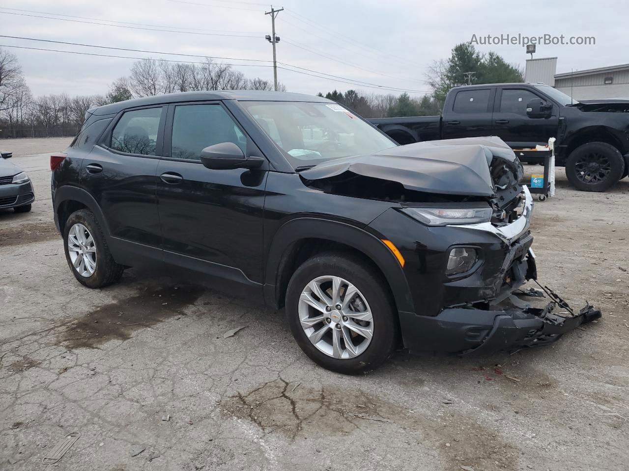 2021 Chevrolet Trailblazer Ls Black vin: KL79MNSL1MB133700