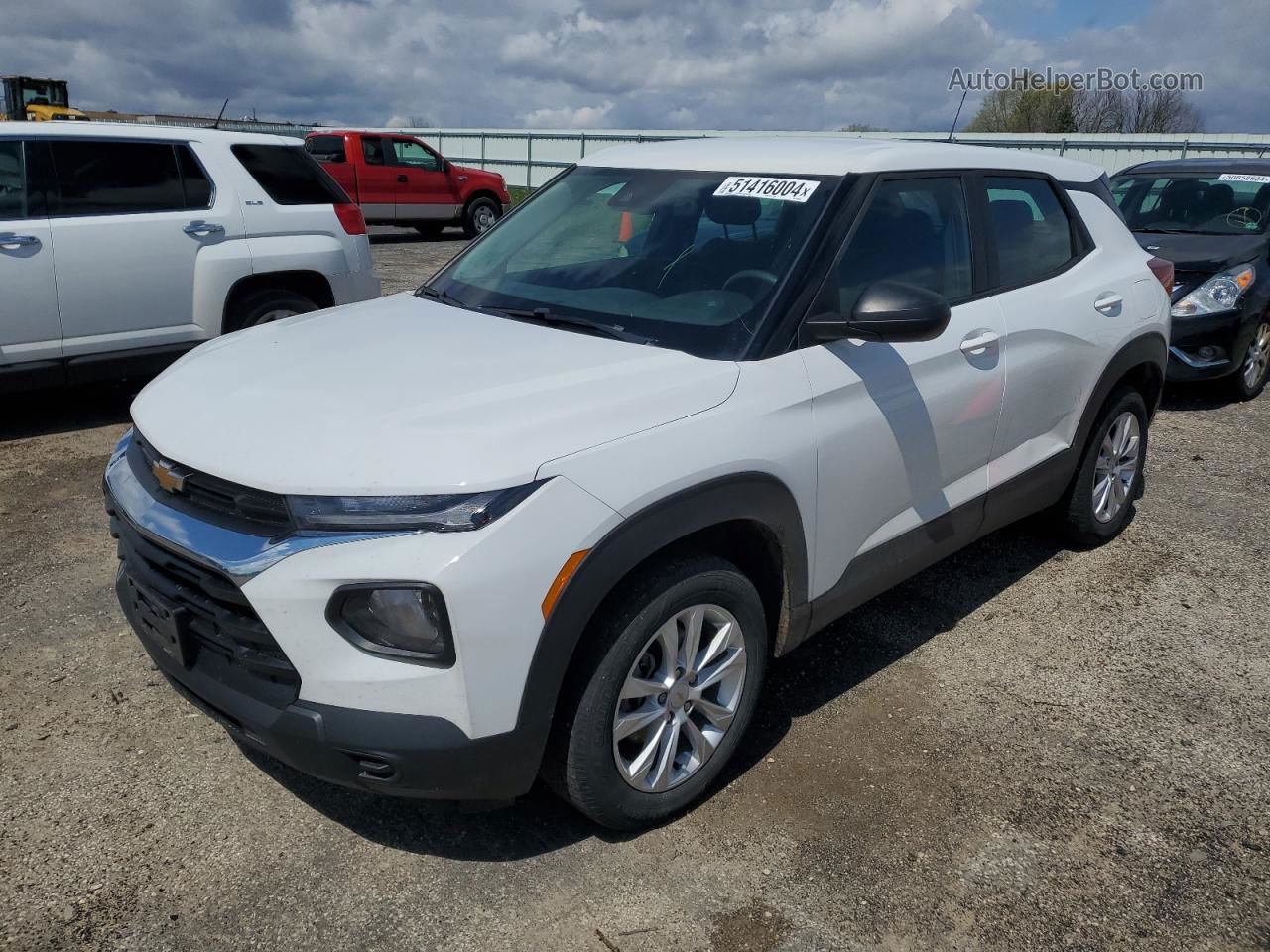 2021 Chevrolet Trailblazer Ls White vin: KL79MNSL3MB022260