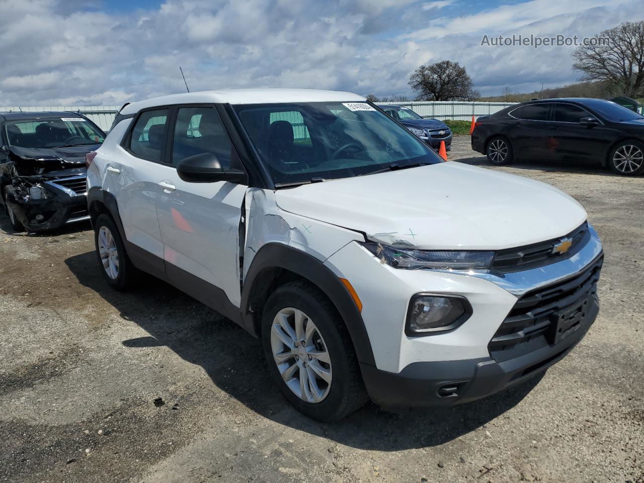 2021 Chevrolet Trailblazer Ls White vin: KL79MNSL3MB022260