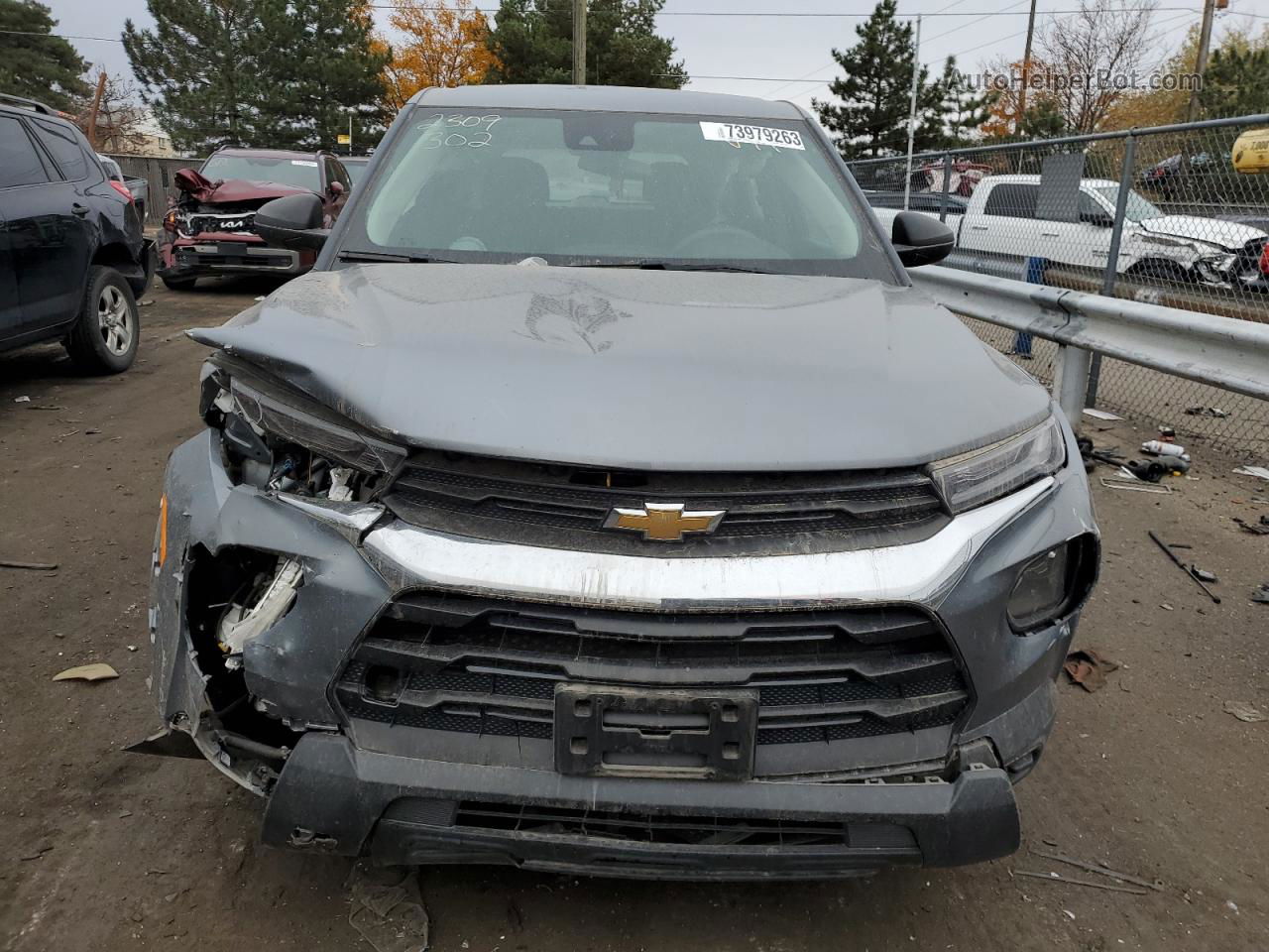 2021 Chevrolet Trailblazer Ls Gray vin: KL79MNSL3MB073015