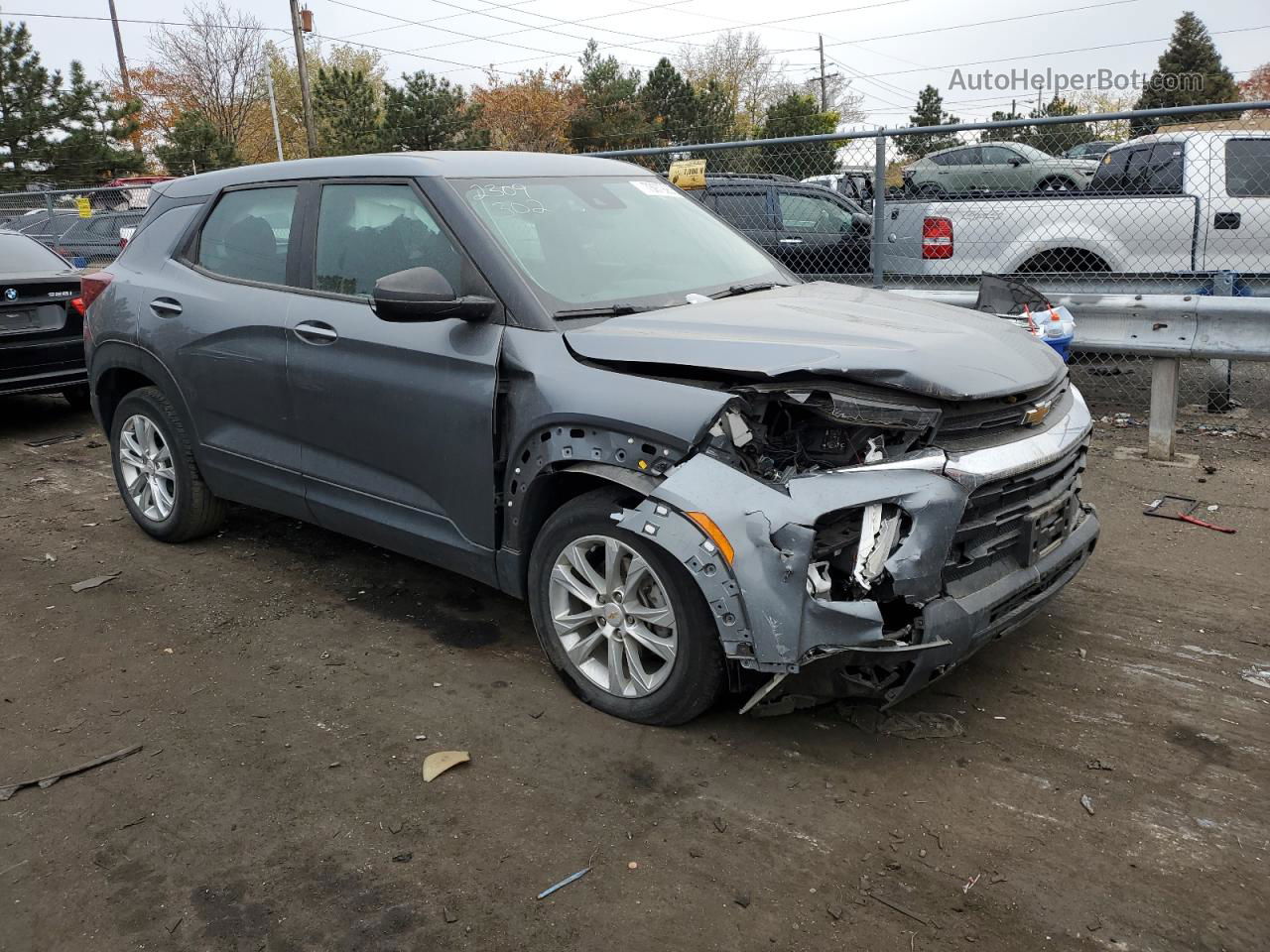 2021 Chevrolet Trailblazer Ls Gray vin: KL79MNSL3MB073015