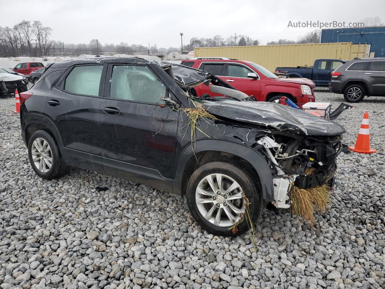 2021 Chevrolet Trailblazer Ls Черный vin: KL79MNSL5MB033082