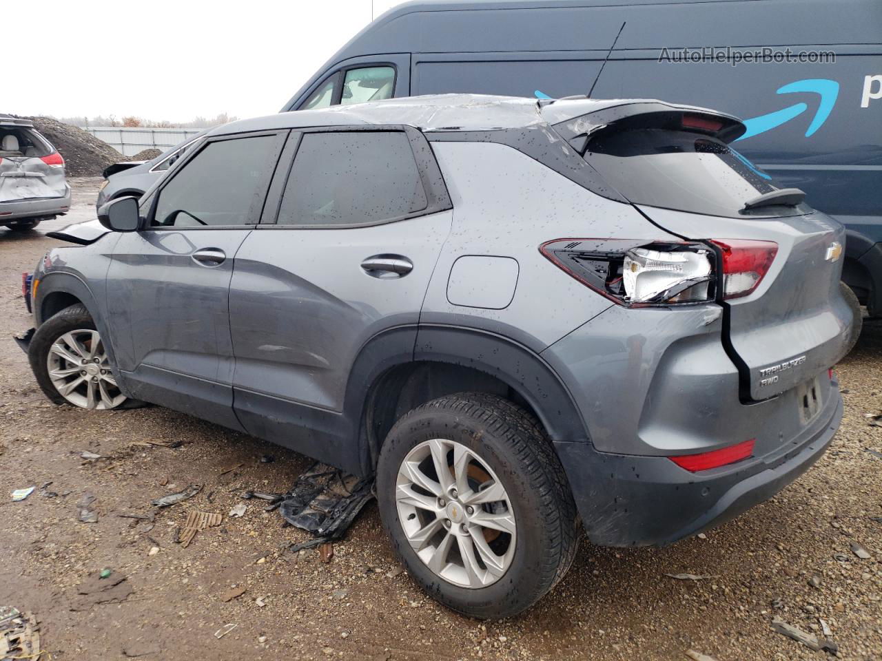 2021 Chevrolet Trailblazer Ls Gray vin: KL79MNSL5MB079334