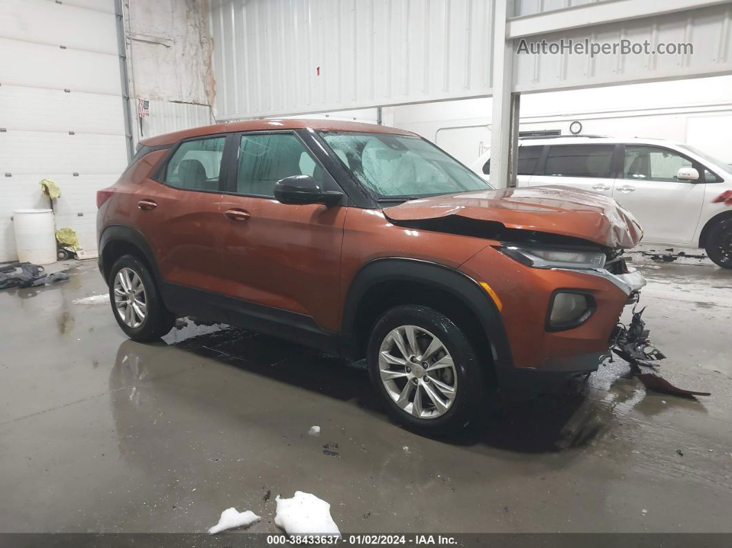 2021 Chevrolet Trailblazer Awd Ls Brown vin: KL79MNSL5MB089457