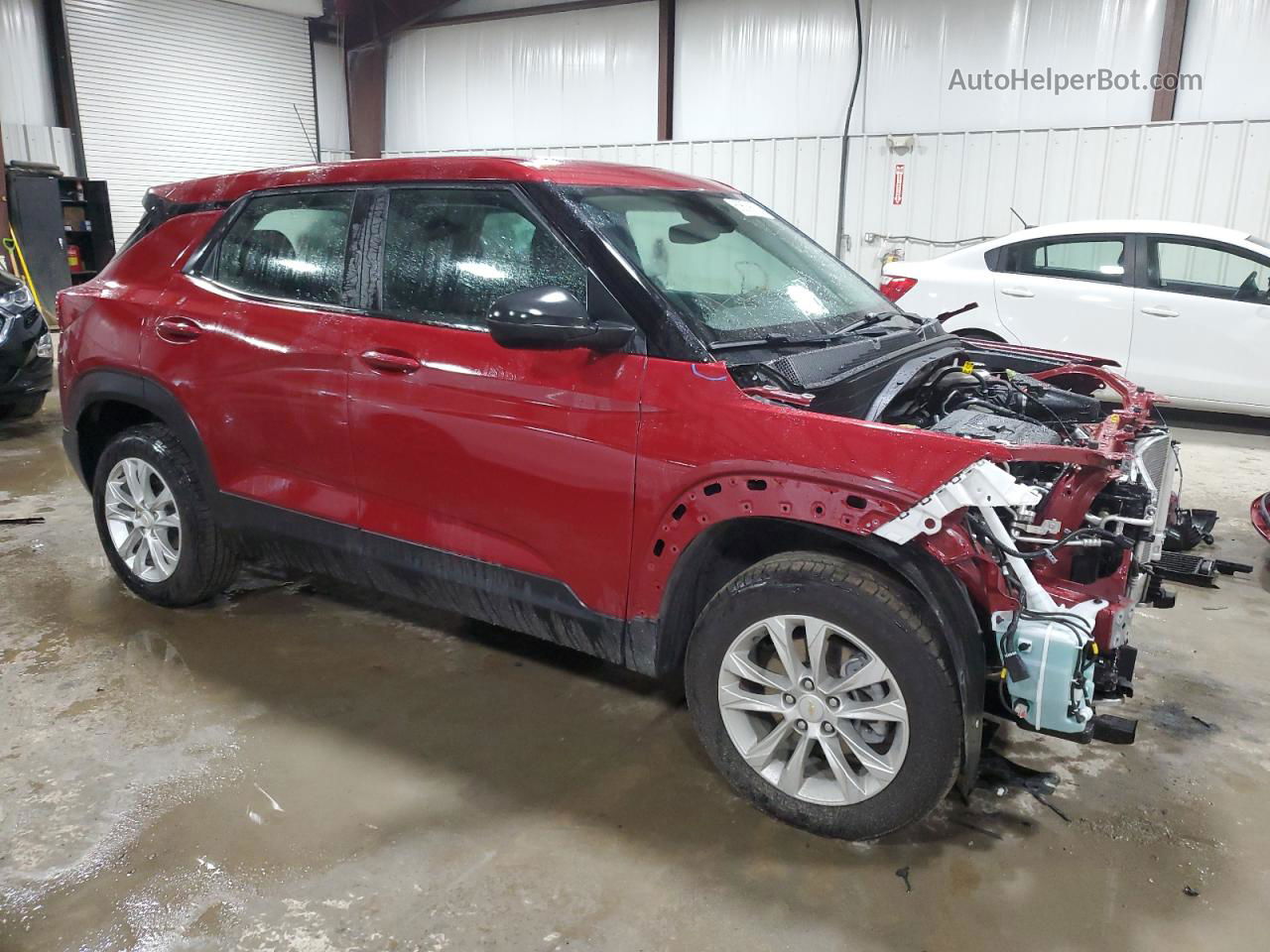 2021 Chevrolet Trailblazer Ls Burgundy vin: KL79MNSL7MB012783