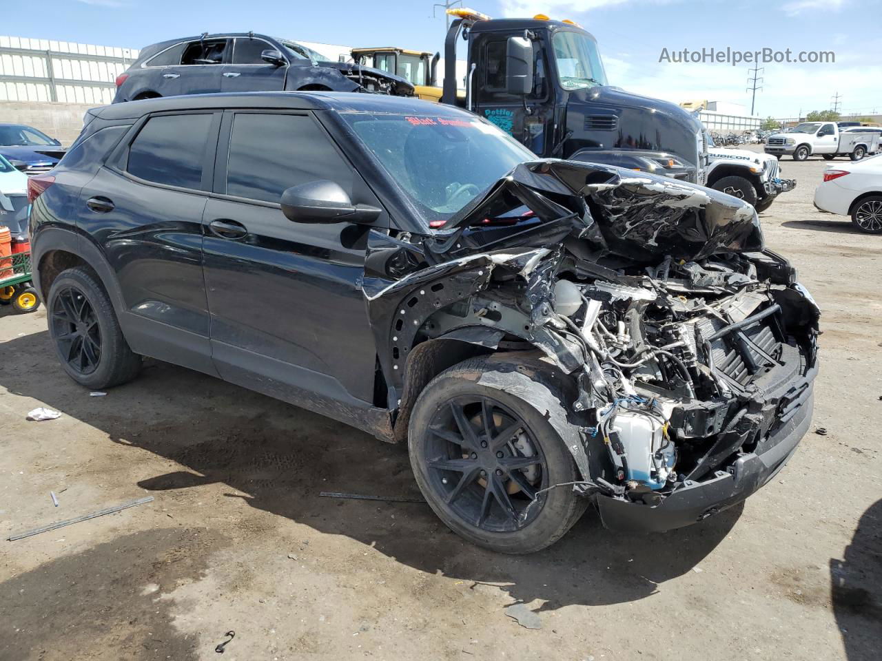 2021 Chevrolet Trailblazer Ls Black vin: KL79MNSLXMB070242