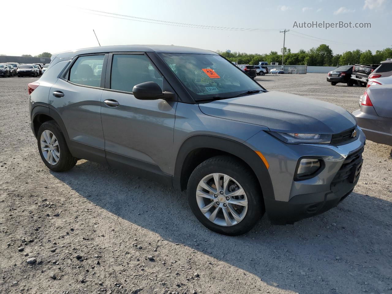 2021 Chevrolet Trailblazer Ls Gray vin: KL79MNSLXMB084643