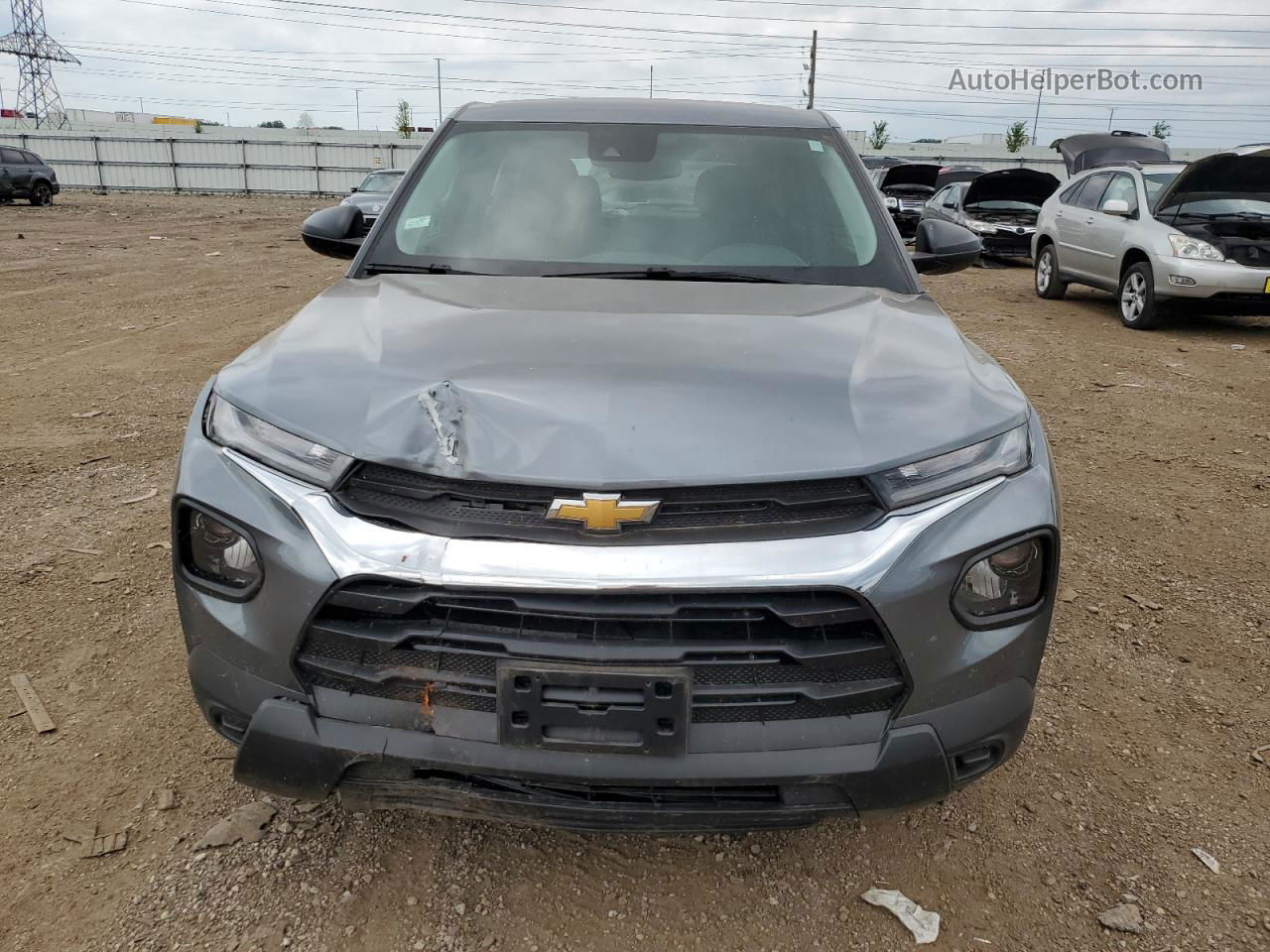 2021 Chevrolet Trailblazer Ls Gray vin: KL79MNSLXMB175458