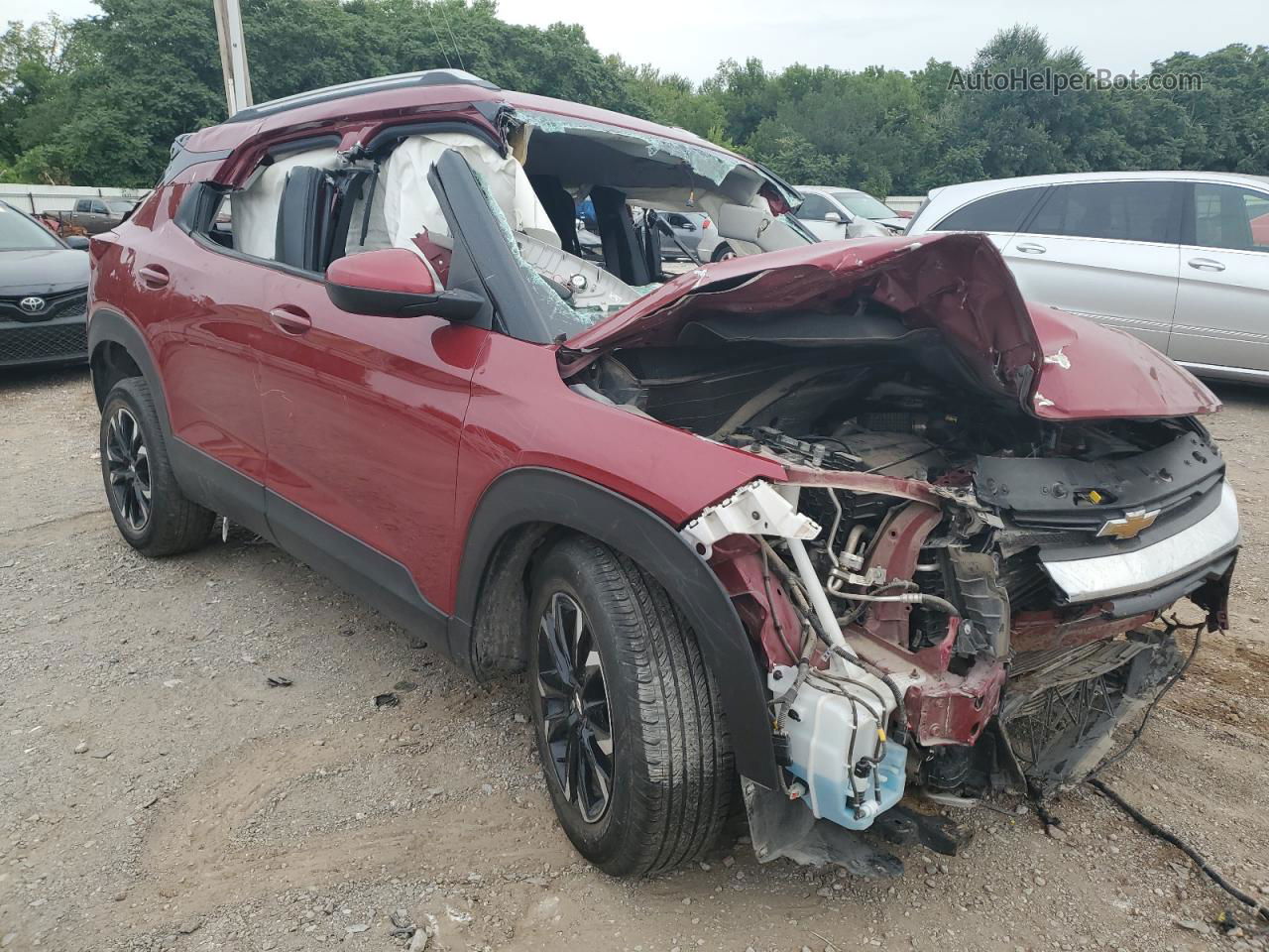 2021 Chevrolet Trailblazer Lt Red vin: KL79MPS23MB019118